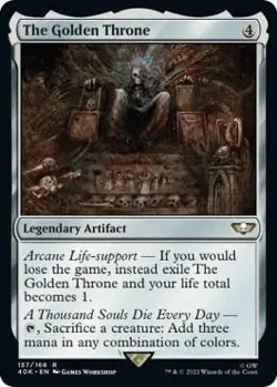 1x The Golden Throne - Universes Beyond: Warhammer 40,000 MTG - Image 1