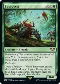 1x Sporocyst - Universes Beyond: Warhammer 40,000 MTG - Image 1