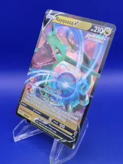 Rayquaza V 100/159 - Crown Zenith Pokemon Ultra Rare Card with TOP LOADER - Image 4