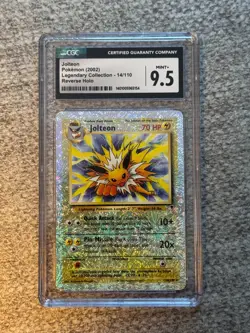 Pokemon Legendary Collection 14/110 Jolteon Reverse Holo CGC 9.5 Mint+ - Image 2