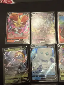 Pokemon Card Lot Secret Illustration Full Art Rare V Card X 9 (Lot DD) - Image 2
