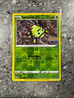 Pokemon TCG (Set of 3) Unpeeled Ditto Pokemon GO Spinarak Numel Bidoof NM - Image 5