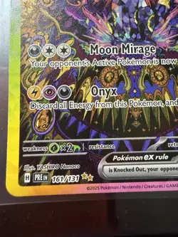 2025 POKEMON PRISMATIC EVOLUTIONS UMBREON EX 161/131! SPECIAL ILLUSTRATIONS RARE - Image 5