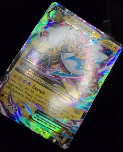 Pokemon TCG - M AMPHAROS EX - 28/98 - ULTRA RARE - ANCIENT ORIGINS 2015 - HP/MP - Image 2