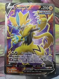 Pokemon TCG Zeraora V Chilling Reign 165/198 Holo Full Art Near Mint - Image 1