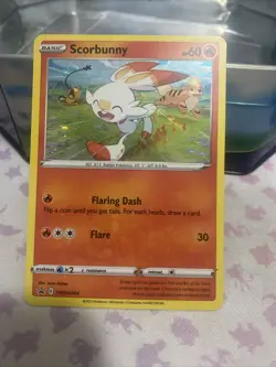 Scorbunny SWSH244 (Cosmos Holo) Sword & Shield Promo Card 2022 Pokemon Card - Image 1
