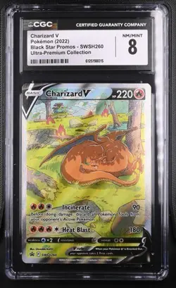 Pokemon Charizard V SWSH 260 English Promo vgl. PSA CGC 8 - Image 1