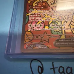 Pokemon Meowth EX 121/088 POR Illustration Rare Full Art Holo Basic Cat Card - Image 2