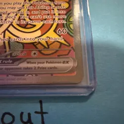 Pokemon Meowth EX 121/088 POR Illustration Rare Full Art Holo Basic Cat Card - Image 3