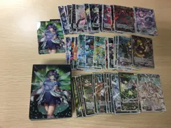 WIXOSS TCG 44 Cards Lot Bulk SR ALL Foil Rare Anime Girl Waifu with BOX - Image 1