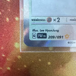 NM! Tandemaus (209/091) Paldean Fates Baby Shiny Rare Pokemon Card! Paldean Fate - Image 3