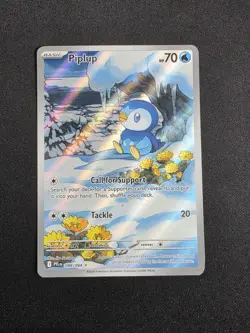 Piplup Illustration Rare 098/094 Mega Evo-Phantasmal Flames Pokemon Card - Image 1