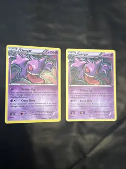 Gengar Holo 60/162 Pokemon TCG Breakthrough AND Non Holo (2 Cards) - Image 1