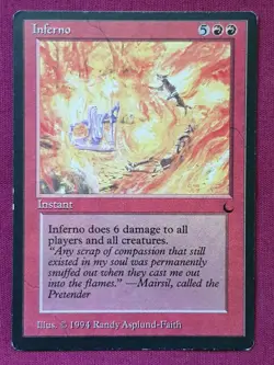 Magic The Gathering THE DARK INFERNO red card MTG - Image 1