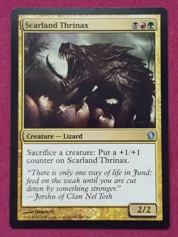 Magic The Gathering COMMANDER 2013 C13 SCARLAND THRINAX black/green/red card MTG - Image 1