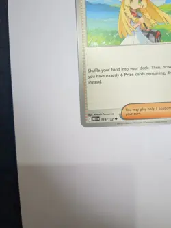 Pokemon TCG Lillie’s Determination Prize Pack 119/132 Non-Holo Play! Stamp - Image 4