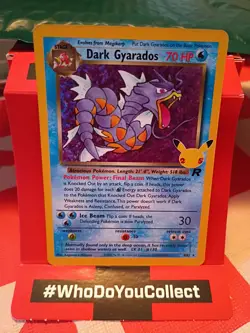 Pokemon TCG Dark Gyarados Holo Card 8/82 - Image 1