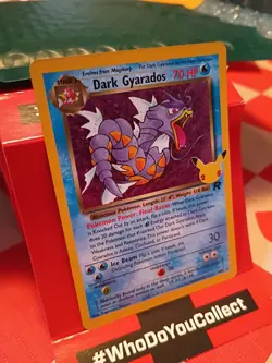 Pokemon TCG Dark Gyarados Holo Card 8/82 - Image 3