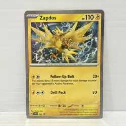 Zapdos SVP EN 157 - Pokemon TCG Scarlet & Violet - Cosmo Holo NM - Image 1