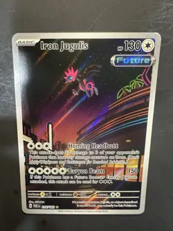 Pokemon TCG SV04 Paradox Rift Iron Jugulis #216/182 Illustration Rare Holo - Image 5