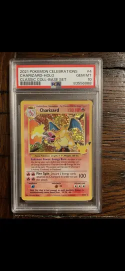 Pokemon TCG Charizard Celebrations PSA 10 - Image 1
