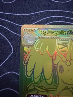 Mega Dragonite Ex 295/217 GOLD HYPER RARE POKEMON ASCENDED HEROES - Image 3