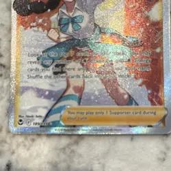 Pokemon TCG Candice Trainer Full Art Ultra Rare Holo 189/195 Silver Tempest - Image 4