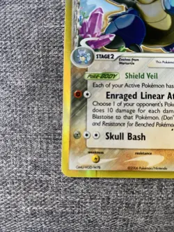 Pokemon TCG Blastoise Holo Rare EX Crystal Guardians 2/100 Delta Species - Image 4