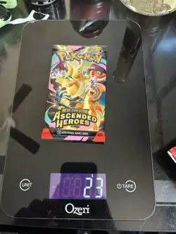 Pokemon Ascended Heroes HEAVY Booster Pack 23.00g Possible GOD PACKU ERROR PACKU - Image 2