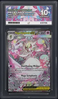 Pokemon TCG: Mega Gardevoir ex 178/132 Mega Evolution SIR ACE 10 GEM 💎 MINT - Image 1