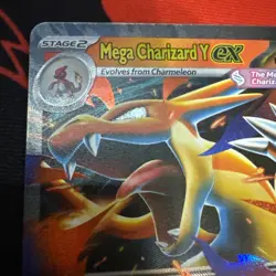 Mega Charizard Y ex MEP 030 Mega Evolution Black Star Promo Rare Pokemon TCG -NM - Image 2