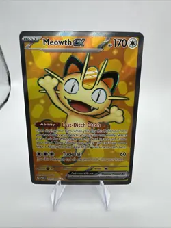 Meowth ex 107/088 FULL ART ULTRA RARE HOLO Perfect Order Me03 Pokemon English EN - Image 1