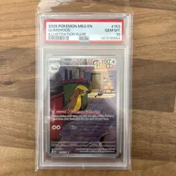 Gumshoos Illustration Rare Pokemon Meg En-Mega Evolution 153/132 PSA 10 - Image 1
