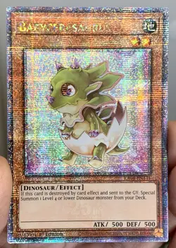 Yugioh Babycerasaurus RA04-EN131 Quarter Century Secret Rare 1st NM w/Tracking - Image 2
