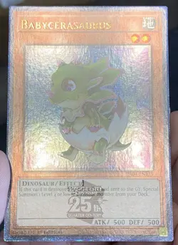 Yugioh Babycerasaurus RA04-EN131 Quarter Century Secret Rare 1st NM w/Tracking - Image 5