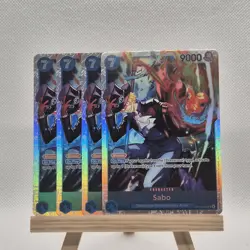 4 x Sabo - OP15-046 - Super Rare - Adventure on Kami's Island - One Piece - NM/M - Image 1
