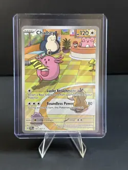 Pokemon TCG Chansey Illustration Twilight Masquerade Card 187/167 NM - Image 1