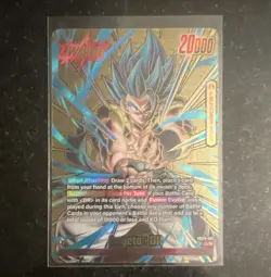 Dragon Ball Super Card Game Gogeta BR FB09-001 Leader Foil Rare Bandai - Image 1
