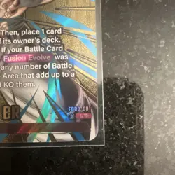 Dragon Ball Super Card Game Gogeta BR FB09-001 Leader Foil Rare Bandai - Image 5