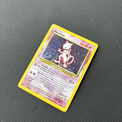 Pokemon Card Base Set Holo Mewtwo 10/102 WOTC - Image 3