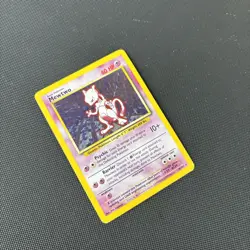 Pokemon Card Base Set Holo Mewtwo 10/102 WOTC - Image 4