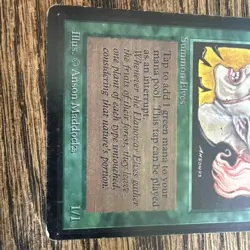 MTG Llanowar Elves Limited Edition Beta Card (Heavily Played HP) - Image 3