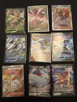 Pokemon Card Lot Secret Illustration Full Art Rare V Card X 9 (Lot CC) - Image 1