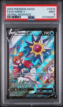 PSA 9 Starmie V TG13/TG30 - Astral Radiance Pokemon TCG Card - Image 1