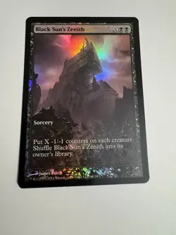 Magic The Gathering BLACK SUN’S ZENITH (Game Day/Champ) Full Art Promo FOIL - Image 1