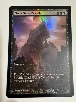 Magic The Gathering BLACK SUN’S ZENITH (Game Day/Champ) Full Art Promo FOIL - Image 2