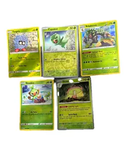 Grass Bundle Reverse Holo Pokemon TCG 5 Card Lot - Image 1
