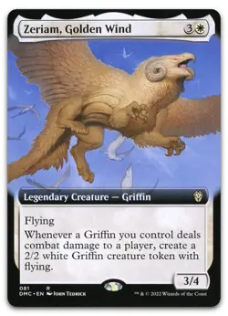 Zeriam, Golden Wind (Extended Art) #81 (NM) Dominaria United DMC Magic MTG - Image 1