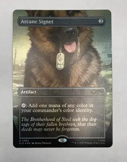 Arcane Signet (2464) Secret Lair Drop Foil NM Never Played Magic MTG Fallout - Image 1