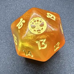 x1 Oversized D20 Spindown Life Counter Marvel's Spider-Man MTG Magic SPM Orange - Image 4